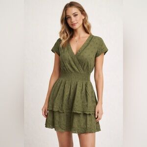 American Eagle Outfitters Olive Green Mini Dress NWT Medium